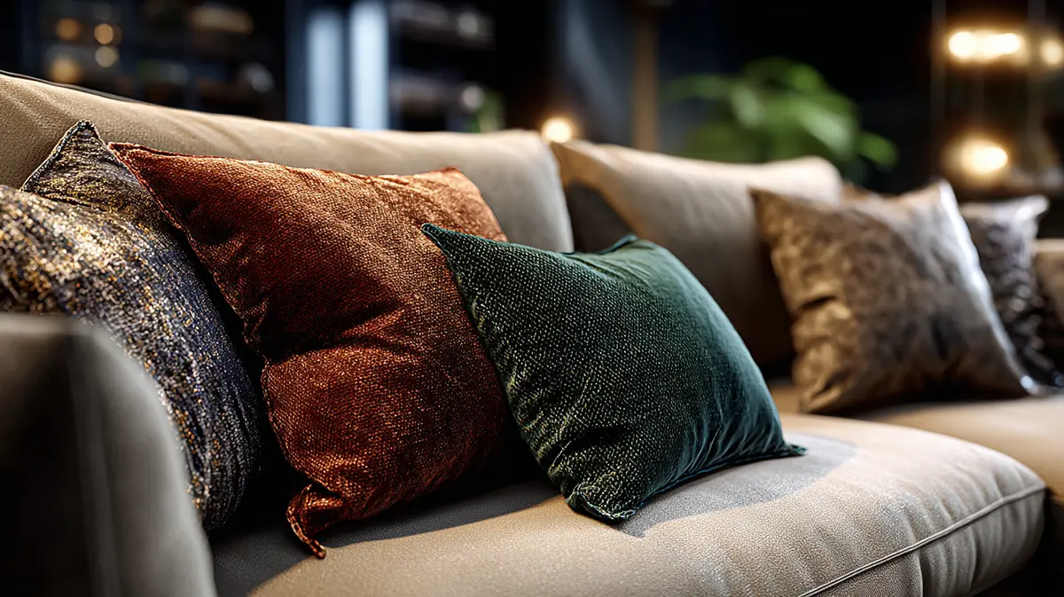 Фактурные декоративные подушки итальянского стиля — современный текстильный акцент для гостиной